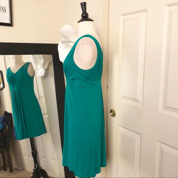 *Donated*LAST CHANCE LOFT Green Dress Small - Picture 2 of 6